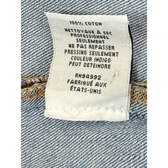 Jonathan Simkhai Asymmetric Ruffled Dress Womens 6 Distressed Indigo Denim - Picture 14 of 14